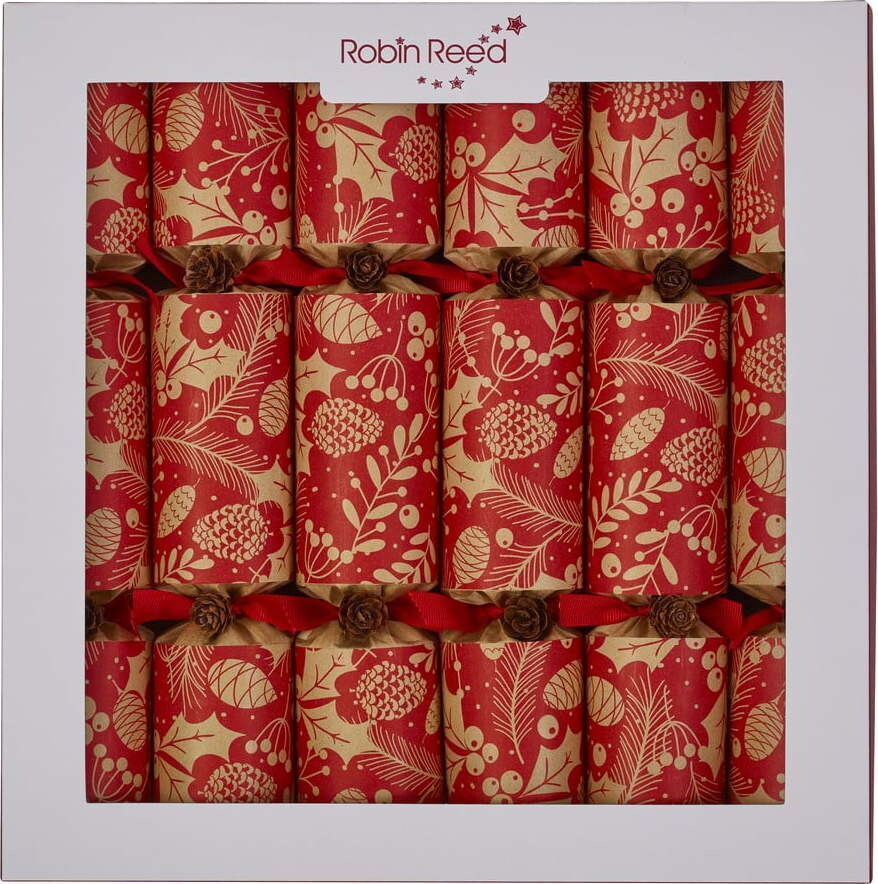 Vánoční crackery v sadě 6 ks Winter Pine Cones – Robin Reed