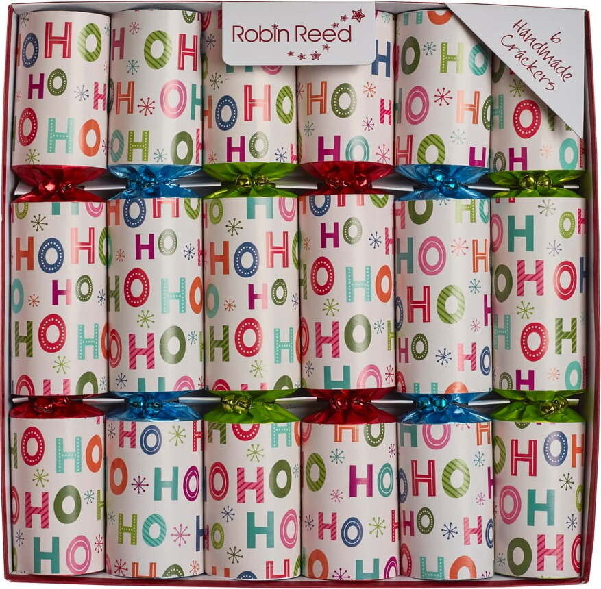 Vánoční crackery v sadě 6 ks Ho Ho Ho – Robin Reed