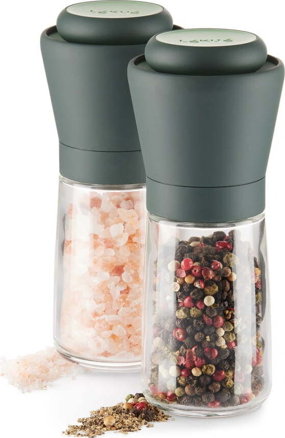 Šedé skleněné mlýnky 2 ks – Lékué