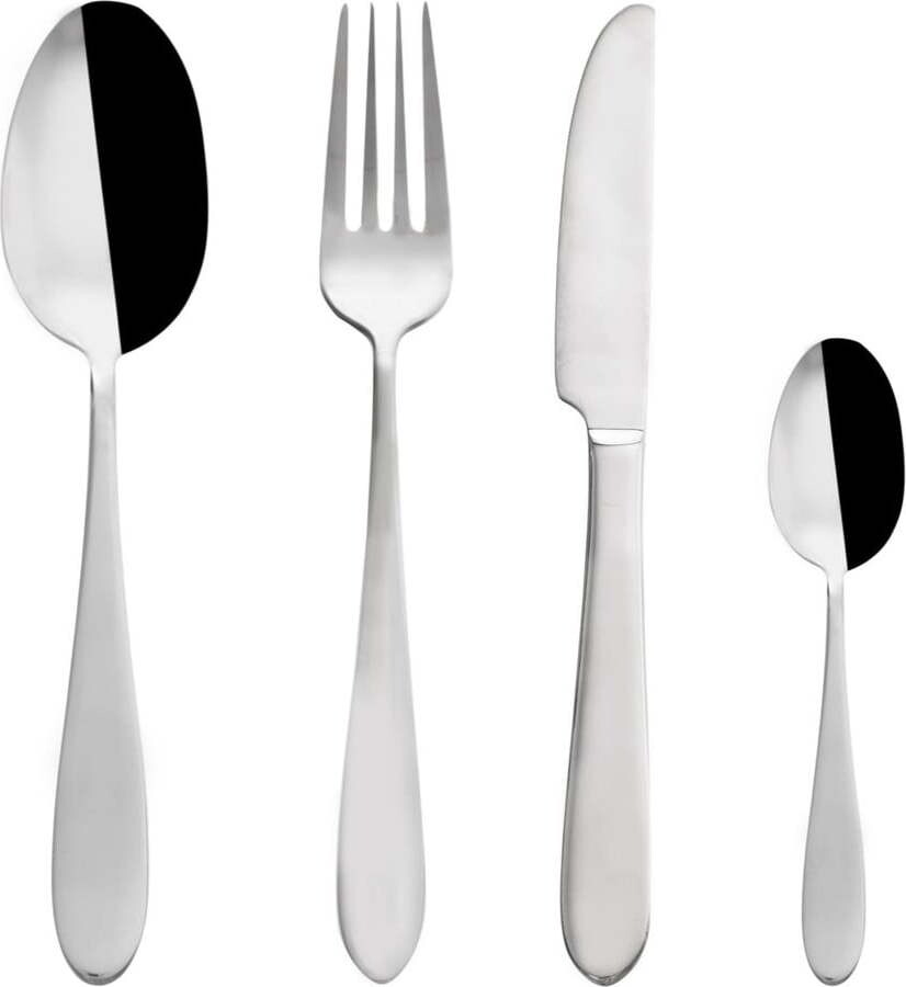 Nerezový příbor 24 ks ve stříbrné barvě Mirror – Orion