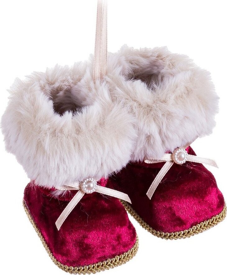 Látková závěsná vánoční dekorace 8 cm – Casa Selección