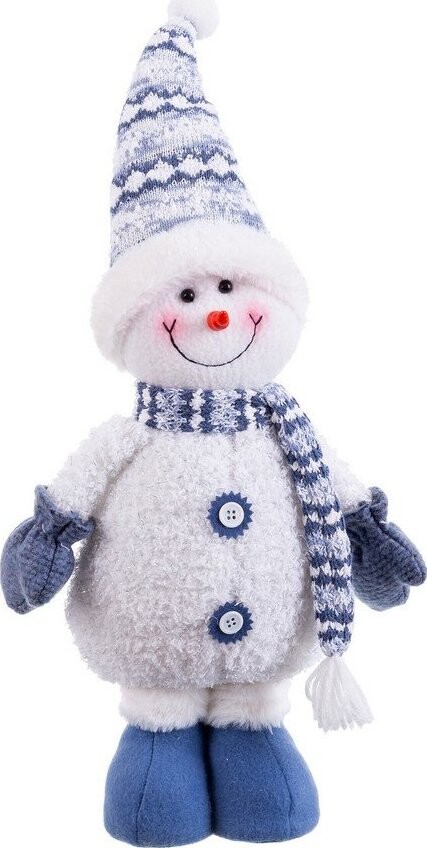 Látková vánoční figurka (výška 41 cm) Snowman – Casa Selección