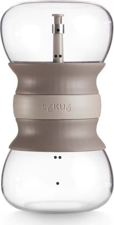 Světle hnědá skleněná konvice na čaj se sítkem 500 ml – Lékué