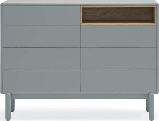 Modro-šedá nízká komoda 120x90 cm Corvo – Teulat