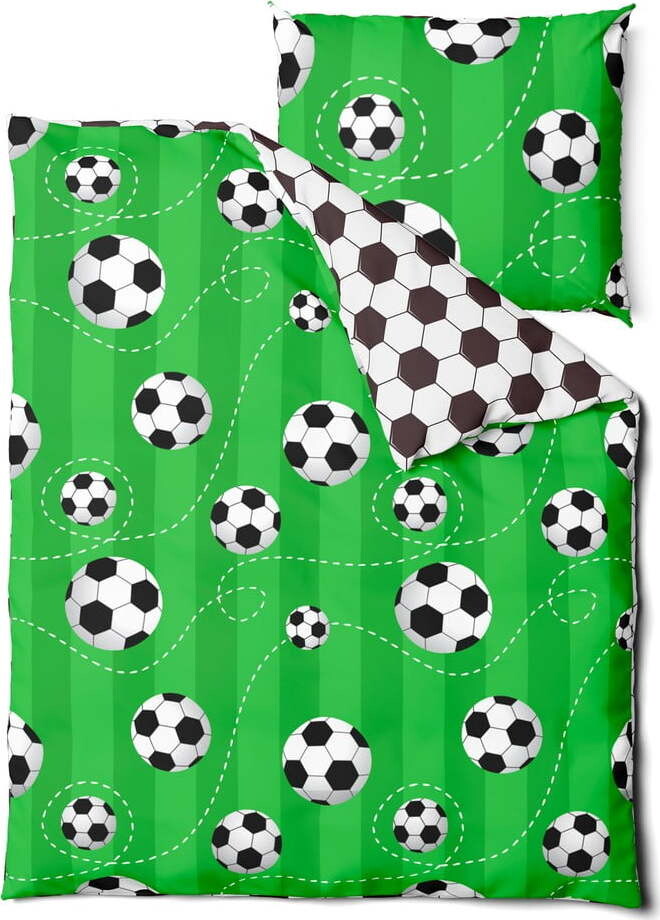 Bavlněné dětské povlečení na jednolůžko 140x200 cm Soccer – Bonami Selection