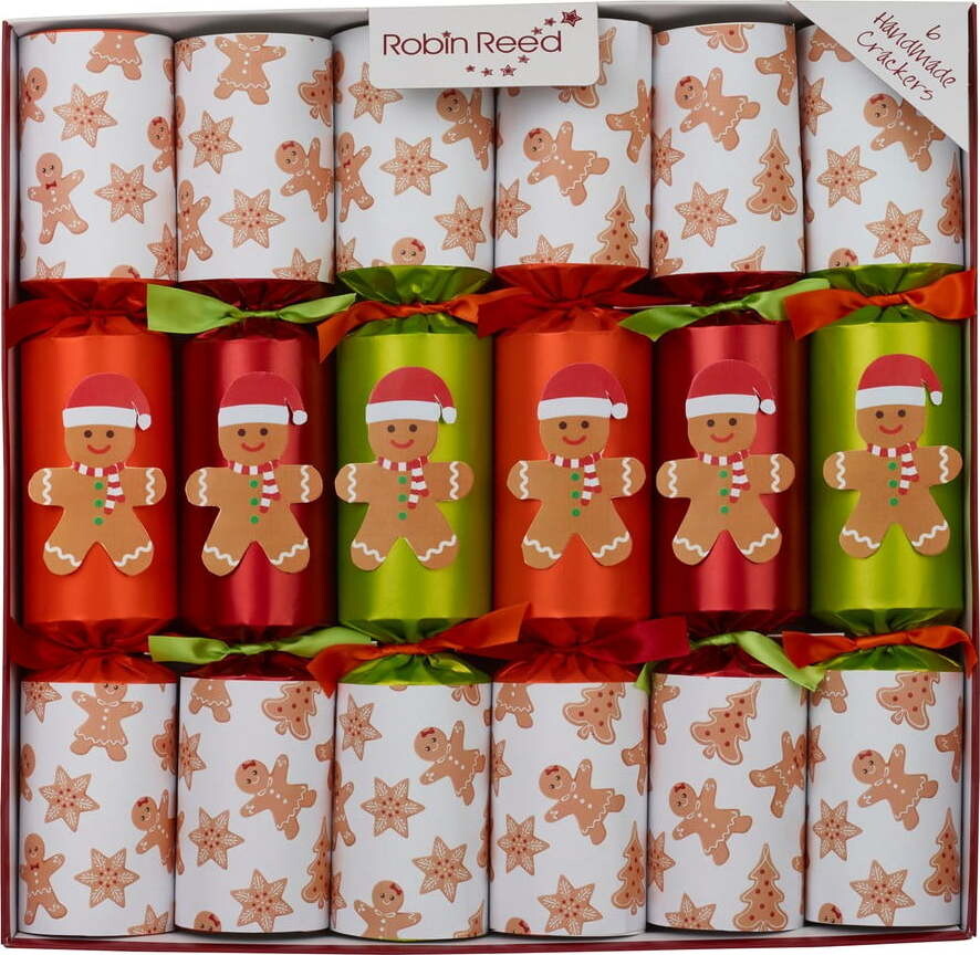 Vánoční crackery v sadě 6 ks Racing Gingerbread – Robin Reed