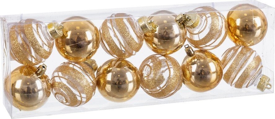 Vánoční koule v sadě 12 ks ø 6 cm – Casa Selección