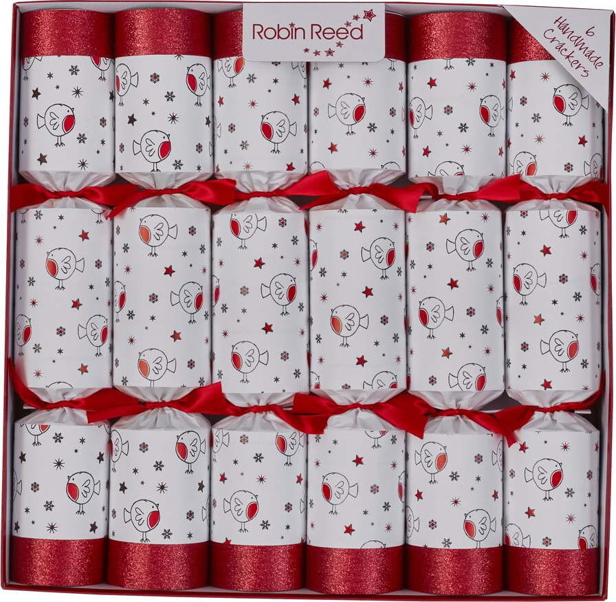 Vánoční crackery v sadě 6 ks Racing Robin – Robin Reed