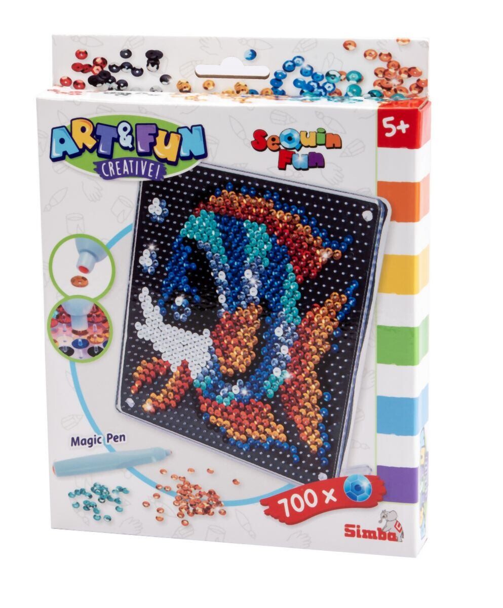 Simba Art&Fun Obrázek z flitrů Ryba