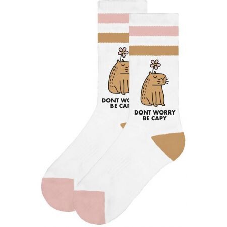 Ponožky American Socks Be Capy - Bílá - Univerzální