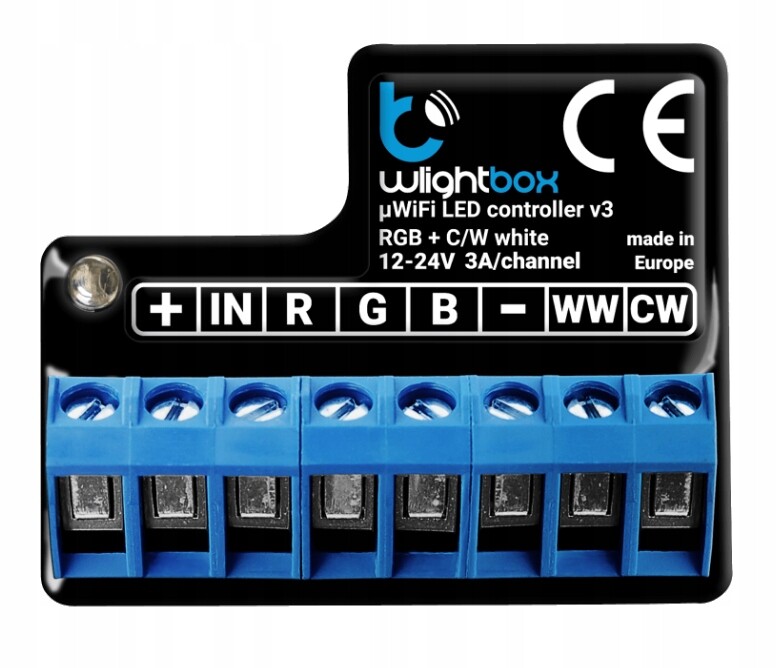 BleBox wLightBox v3 ovladač Led Rgb Rgbw Rgbww Cct 5 kanálů Wifi