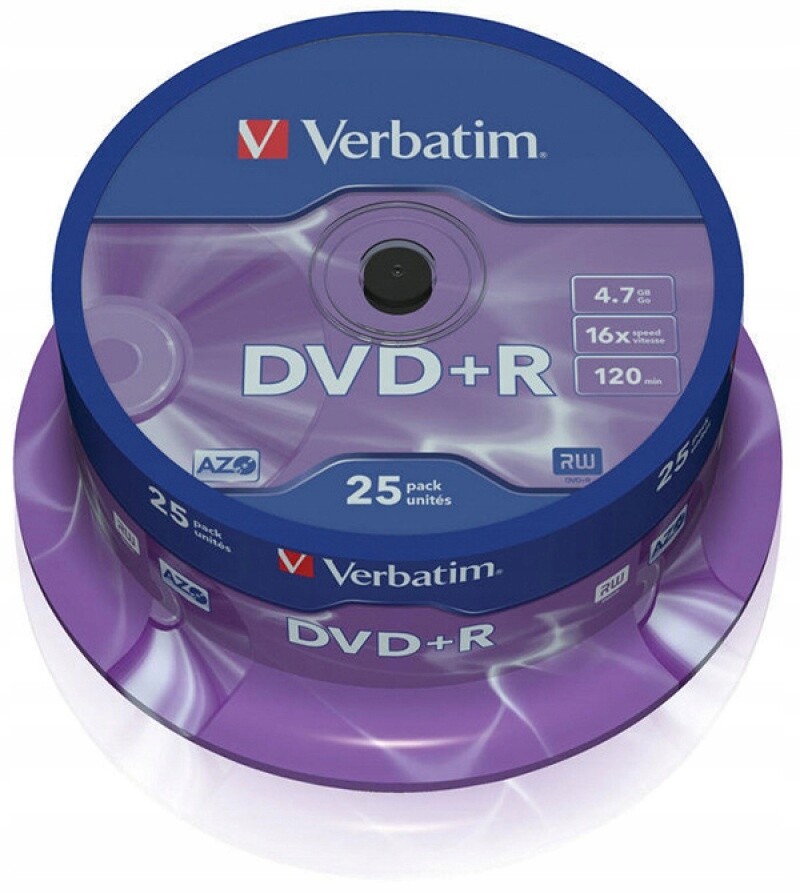 Věci do kanceláře Kancelářské vybavení Dvd+r disky Verbatim 4,7GB 16X Cake Set