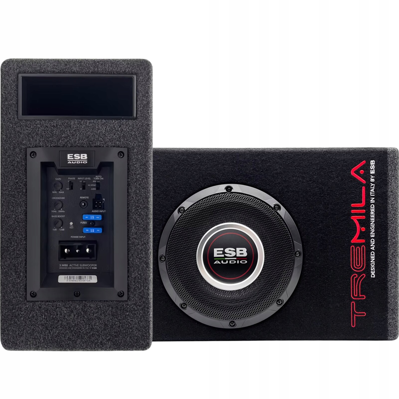 Subwoofer Tuba Automobilová Aktivní Esb Audio 3.WB8 300W Rms Xtreme