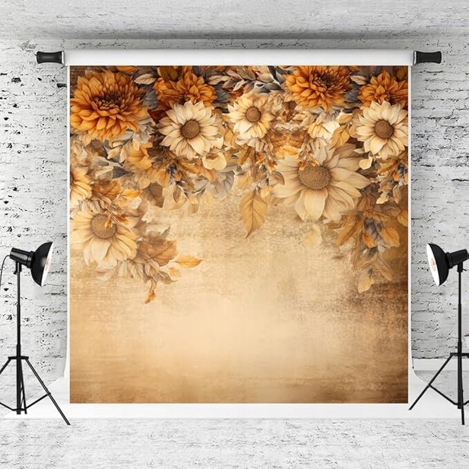 Fotografické pozadí, 3 x 3 m. Květinové pozadí. Pozadí pro portrétní fotografii.