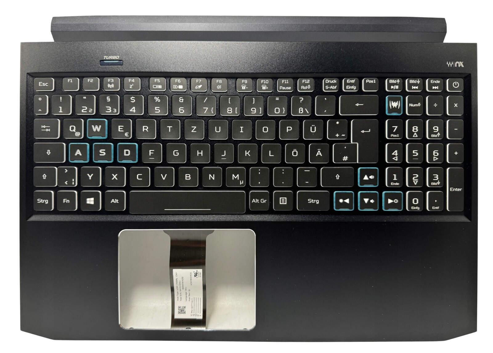 Palmrest horní kryt klávesnice Predator Triton PT315-51 6B.Q6DN2.012