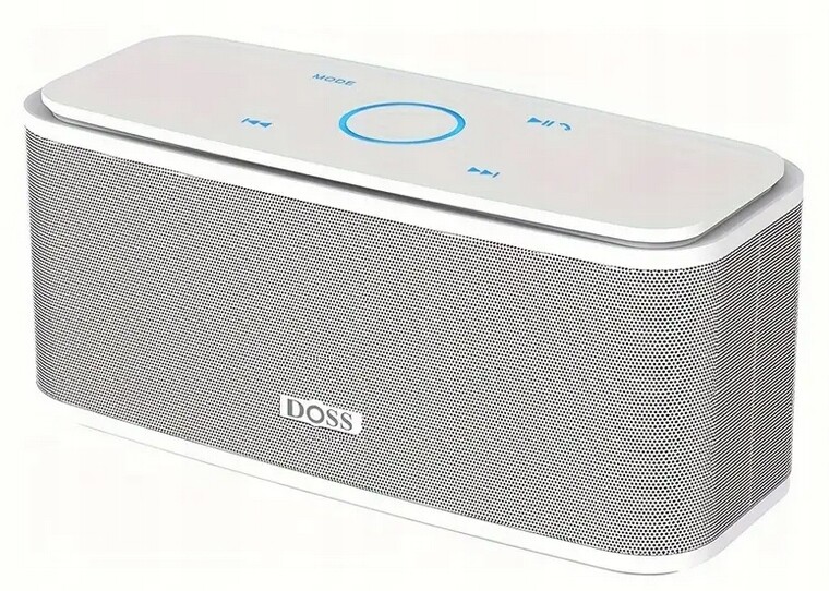 Reproduktor s Hd zvukem a basy, Doss SoundBox bezdrátový, Barva Bílá