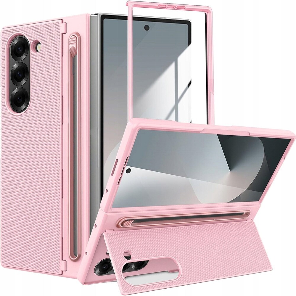 Pouzdro Pro Samsung Galazy Z FOLD7 5G S Vestavěným Tvrzeným Sklem A Stojánkem