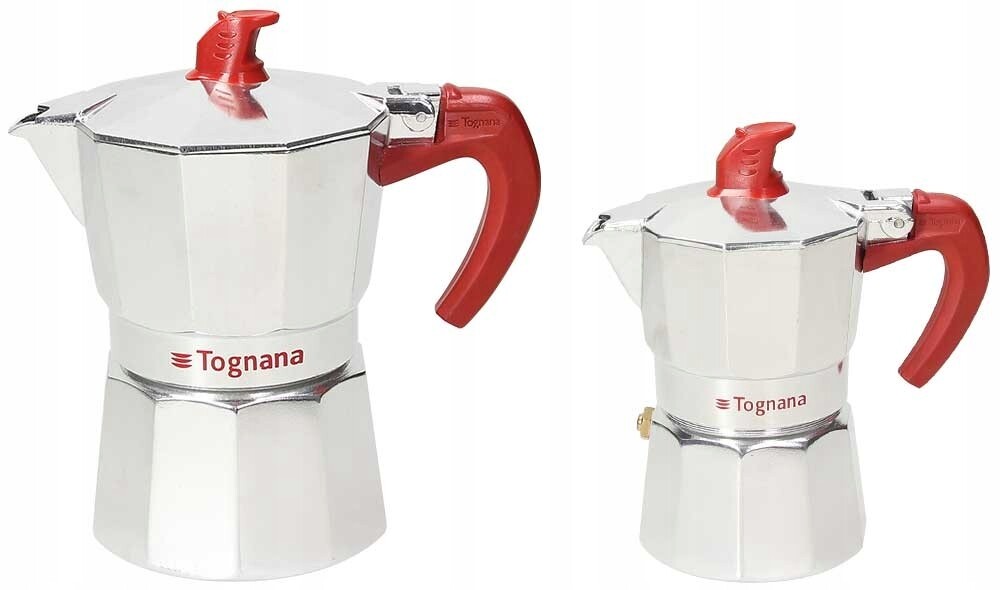 Sada 2 kávovarů 1 tz 3 tz Tognana Coffee Time Red