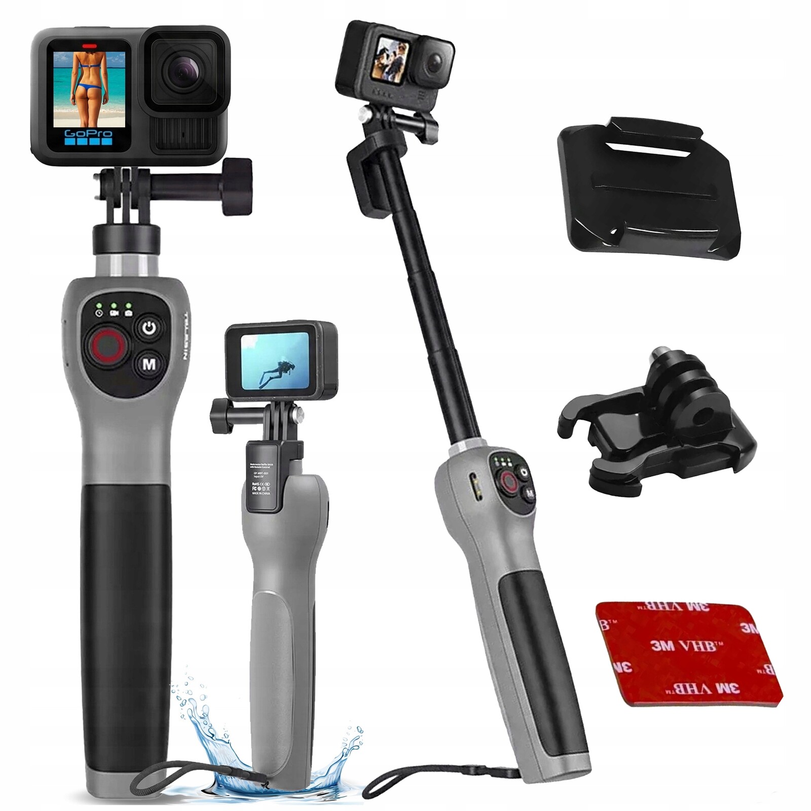 Vztlakový držák Boja Stativy Monopod Pilot pro GoPro 13 12 11 10 9 8