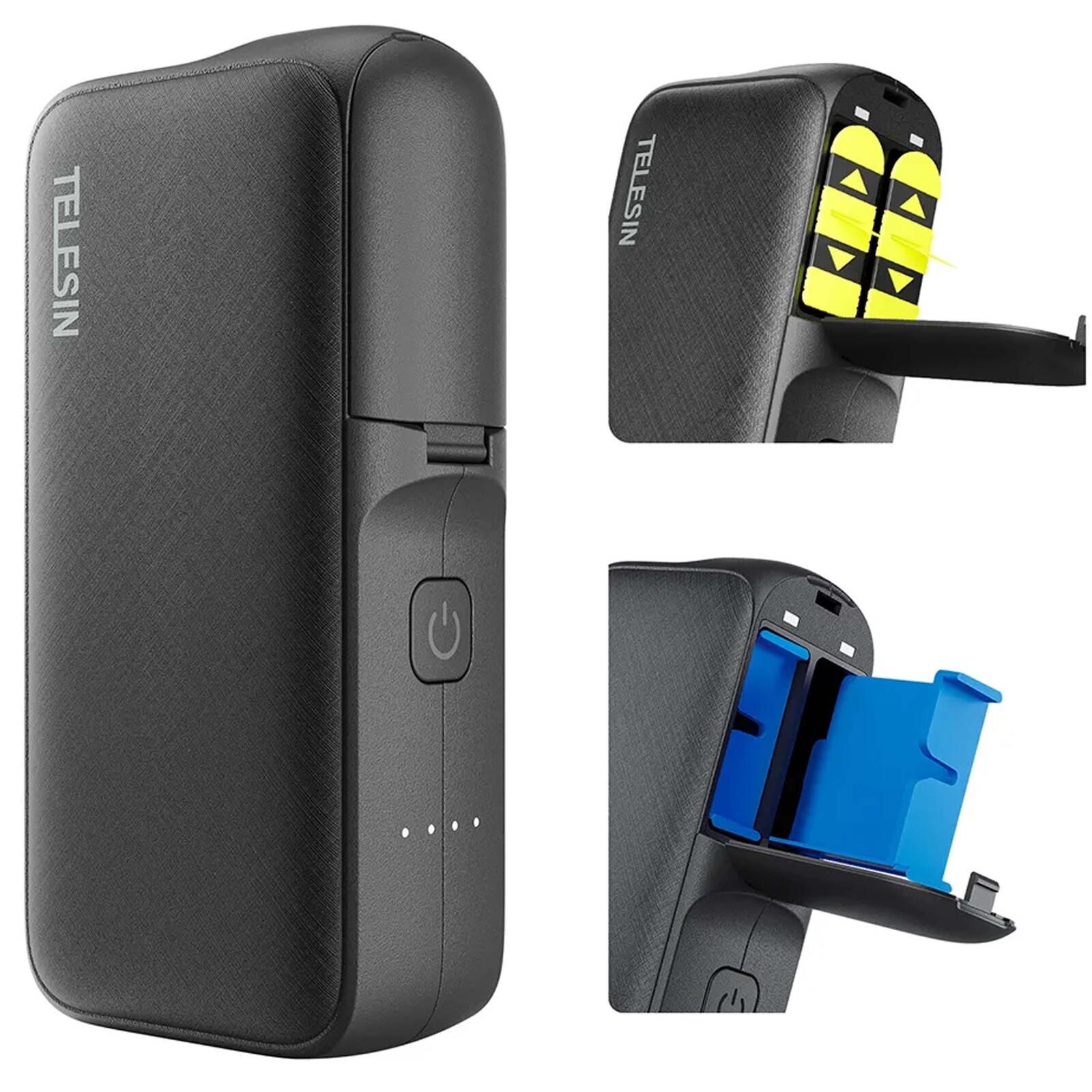 Příslušenství pro GoPro Hero 12 11 10 9 8 Black Telesin Usb nabíječka Powerbank