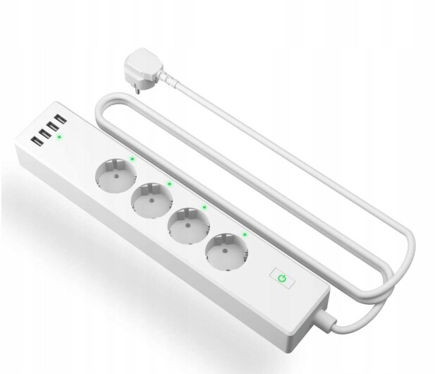 Zásuvková lišta Meross MSS425F 4 zásuvky 1,8 m bílá