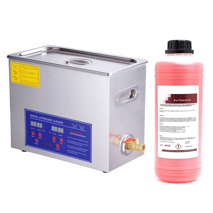 Ultrazvuková Myčka Na Vodu S Topným Tělesem 6 L 580 W PS-30 A, Sada Tekutý Koncentrát