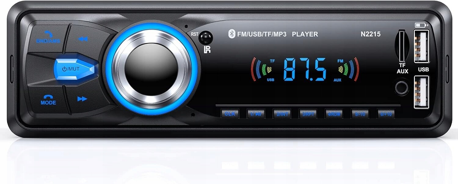 Autorádio Bluetooth Usb/tf Card Tuner MP3 Přehrávač Podsvícení