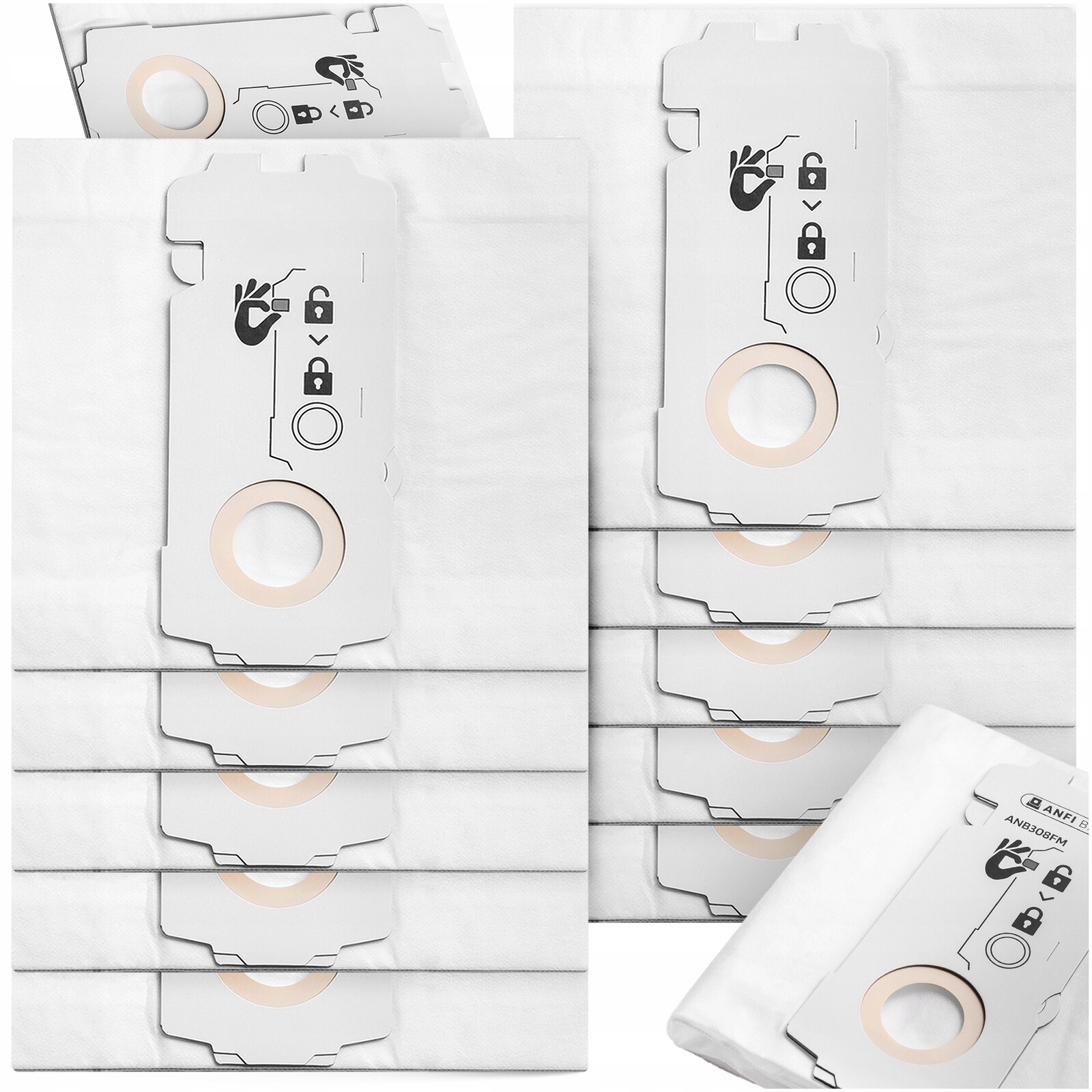 10 x Sáček Pro Festool Ct Mini Ct MIDI Ct 15 204308 Stavební Vysavač