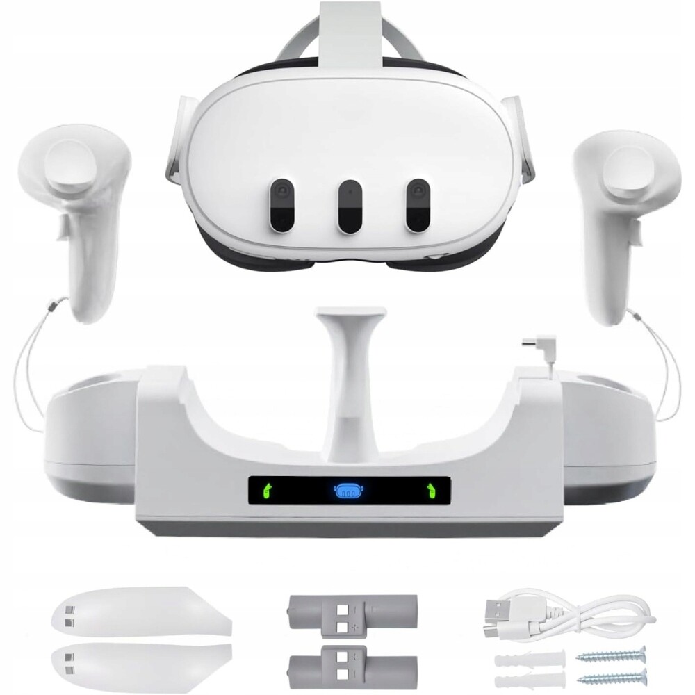 Speedy Bee Nabíjecí stanice pro Meta Quest 3 – Stojan Baterie 600 mAh