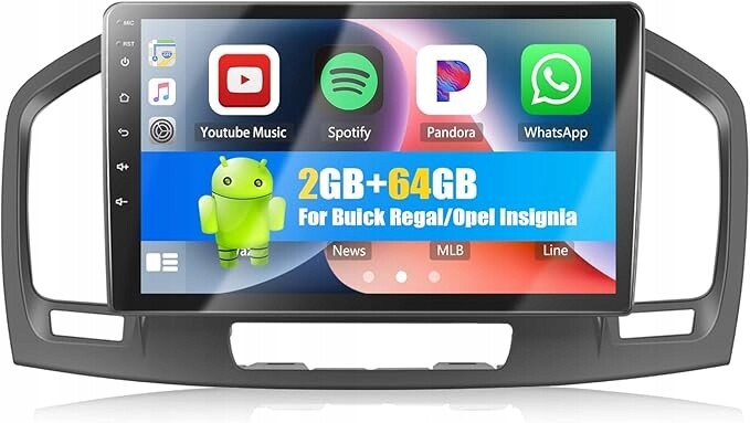 2G 64G Autorádio Android 13 Rádio 9“ Opel Insignia CarPlay, Gps, Bt