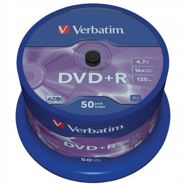Kancelářské příslušenství pro Dvd+r DVD Kancelář Verbatim 4,7 Gb 16X Cake