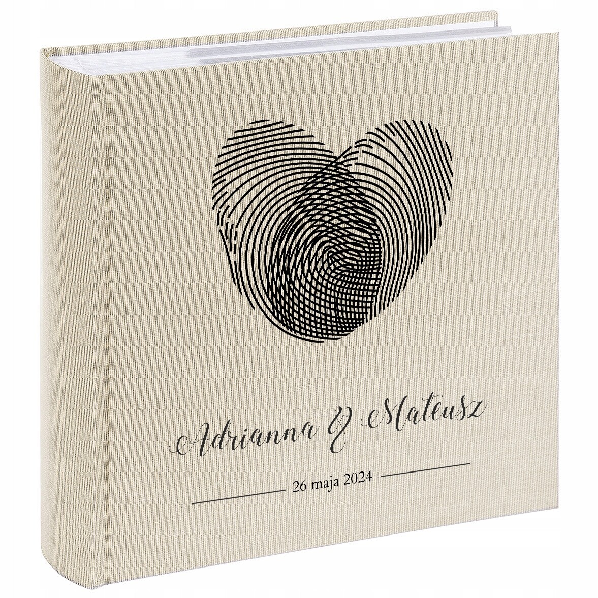 Album na svatební fotografie 10x15 200 Váš text Potisk na Svatba Goldbuch