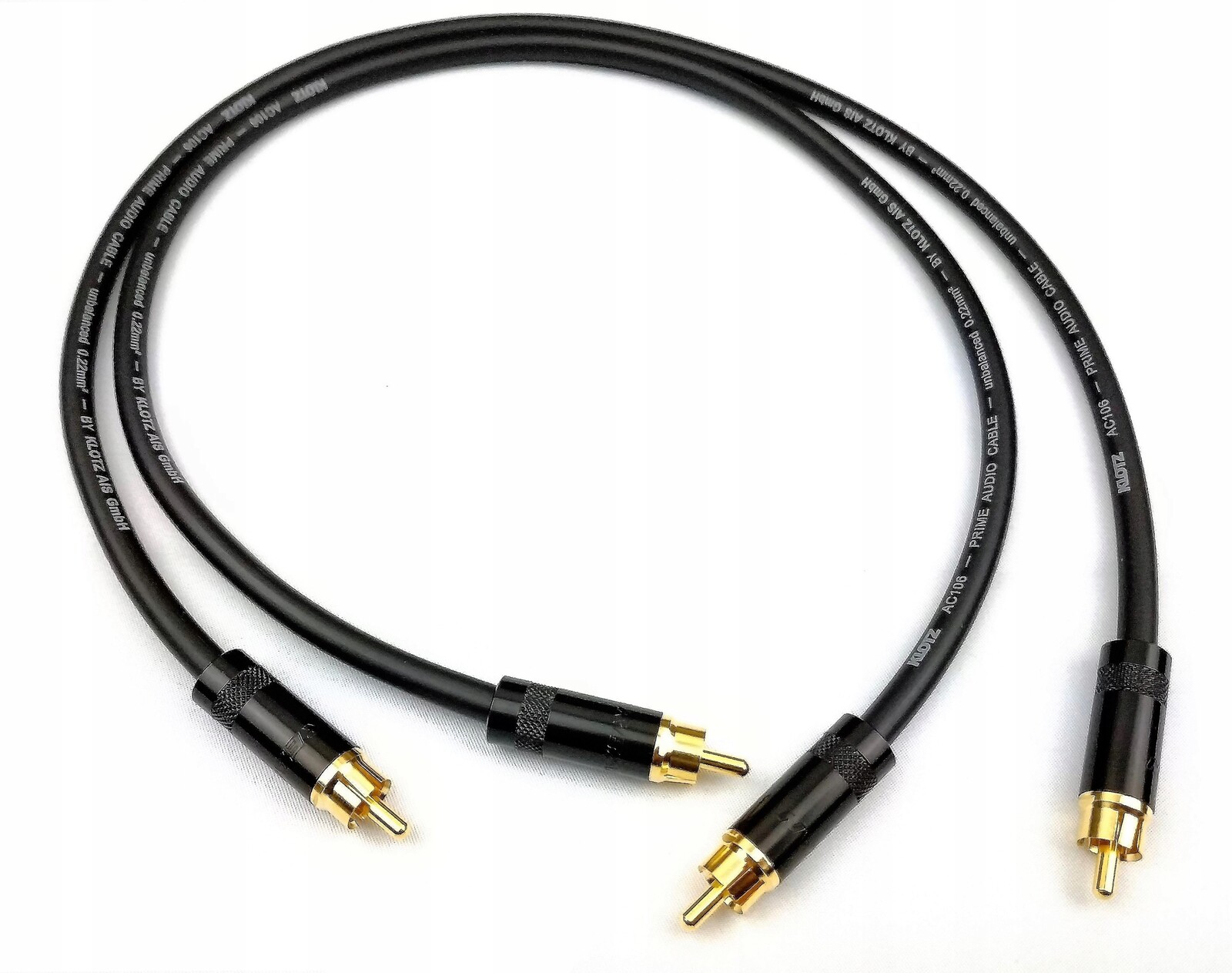 Klotz AC106 Interkonekt 2x Rca Cinch Neutrik 3 m