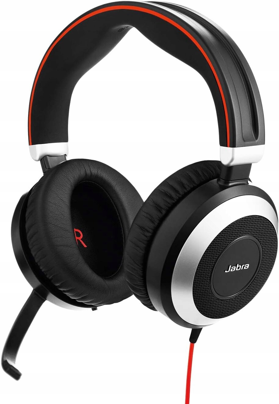 Sluchátka Jabra Evolve 80 Uc Stereo s potlačením šumu – Usb-c a 3,5 mm jack