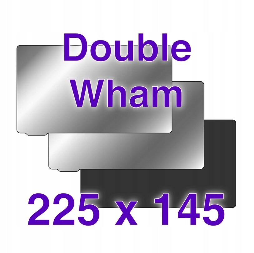 Wham Bam Double Wham 225 x 145 mm – dvojitá platforma pro 3D tisk
