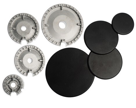 Hořáky plynové varné desky Amica Defendi komplet