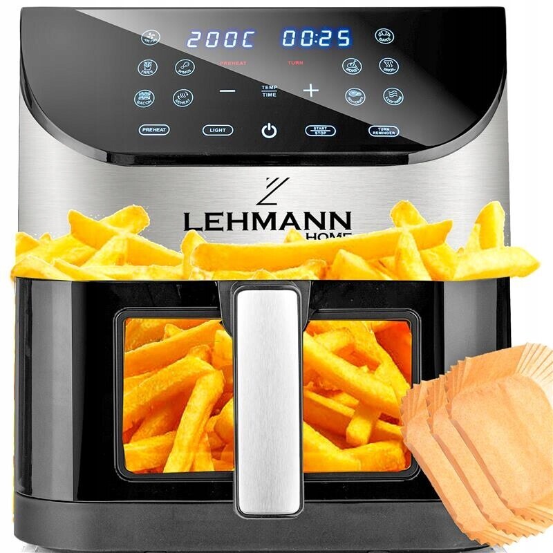 Fritéza Bez Tuku Fritéza Airfryer Velká, Výkonná, 12 Programů, Panel