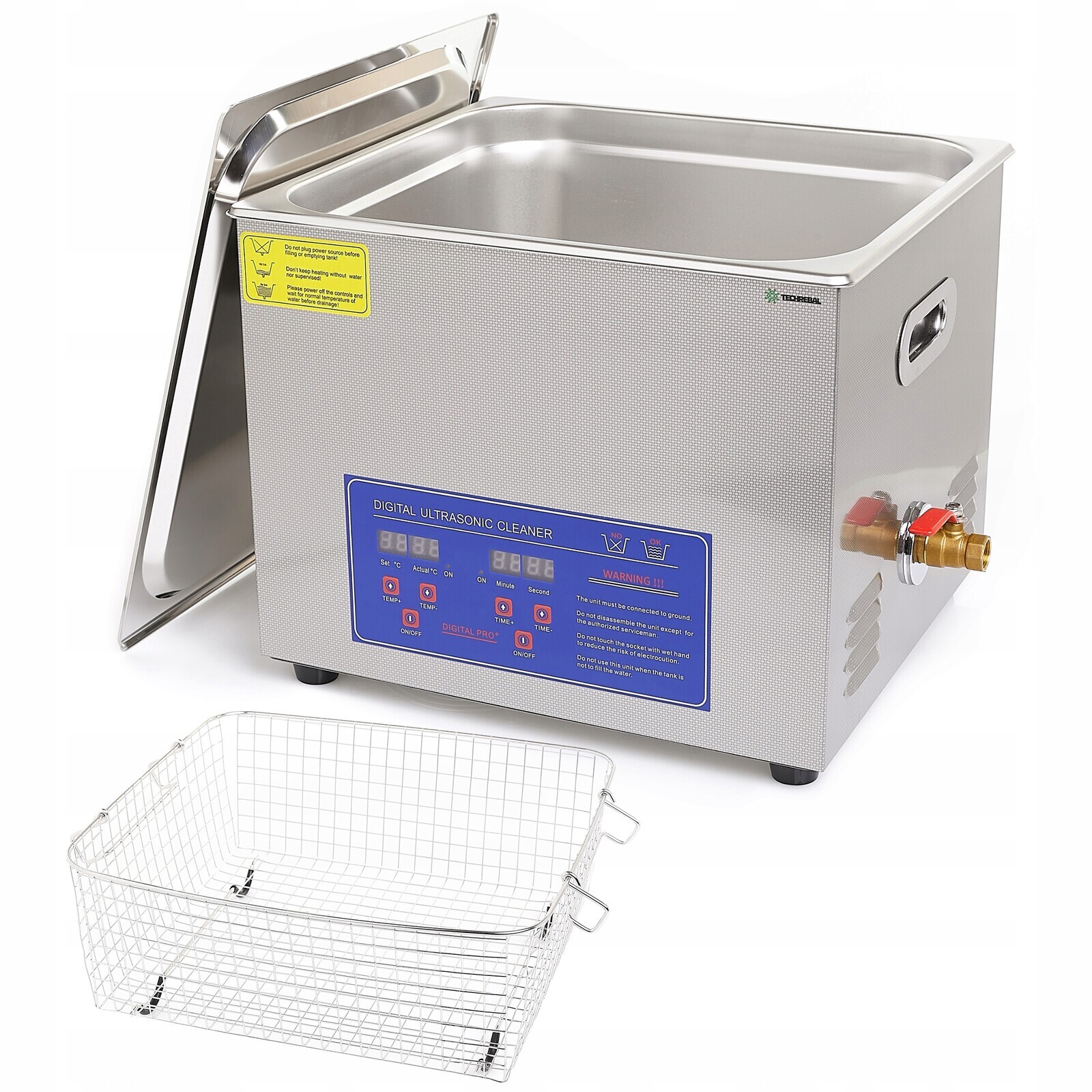 Ultrazvuková Myčka Na Vodu Techrebal PS-60A 15 L 760 W Ohřívač Koš