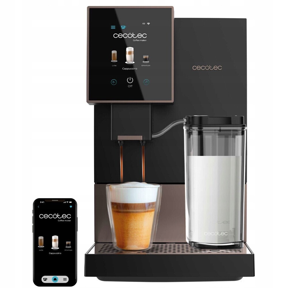 Automatický kávovar Cecotec Compactccino Connected Black Rose 19 bar 1350 W