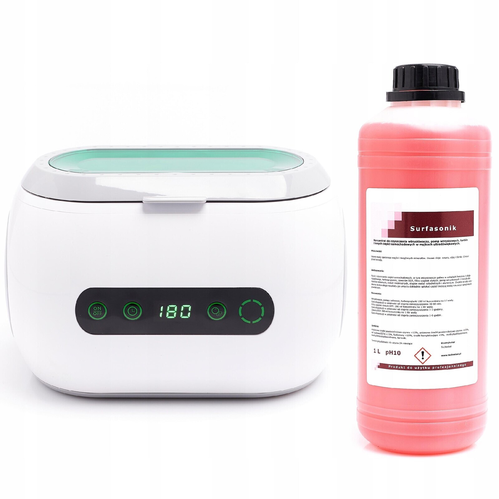 Ultrazvuková Myčka Na Vodu 600 ML 35 W Pro Mechanika Kapalina Surfa Sonic 1 L