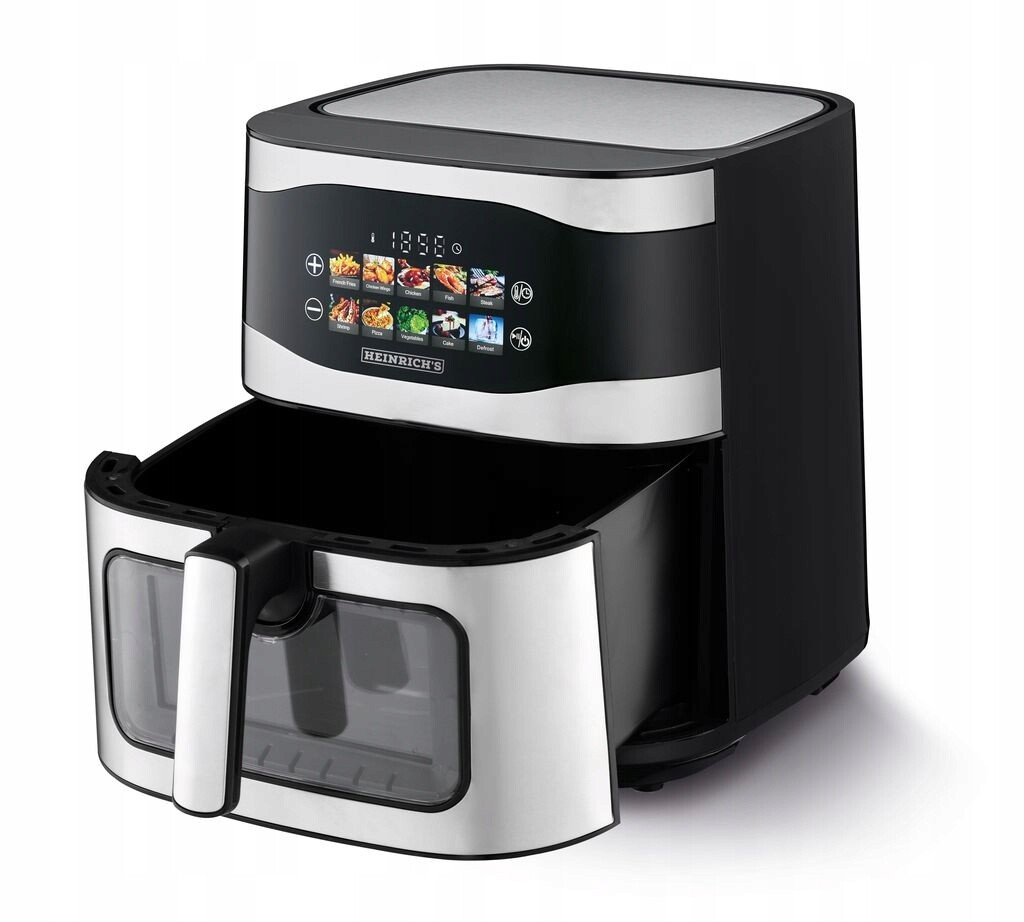 Horkovdušná fritéza s oknem 9L 1800W Air Fryer 10 programů Heinrich's 8219