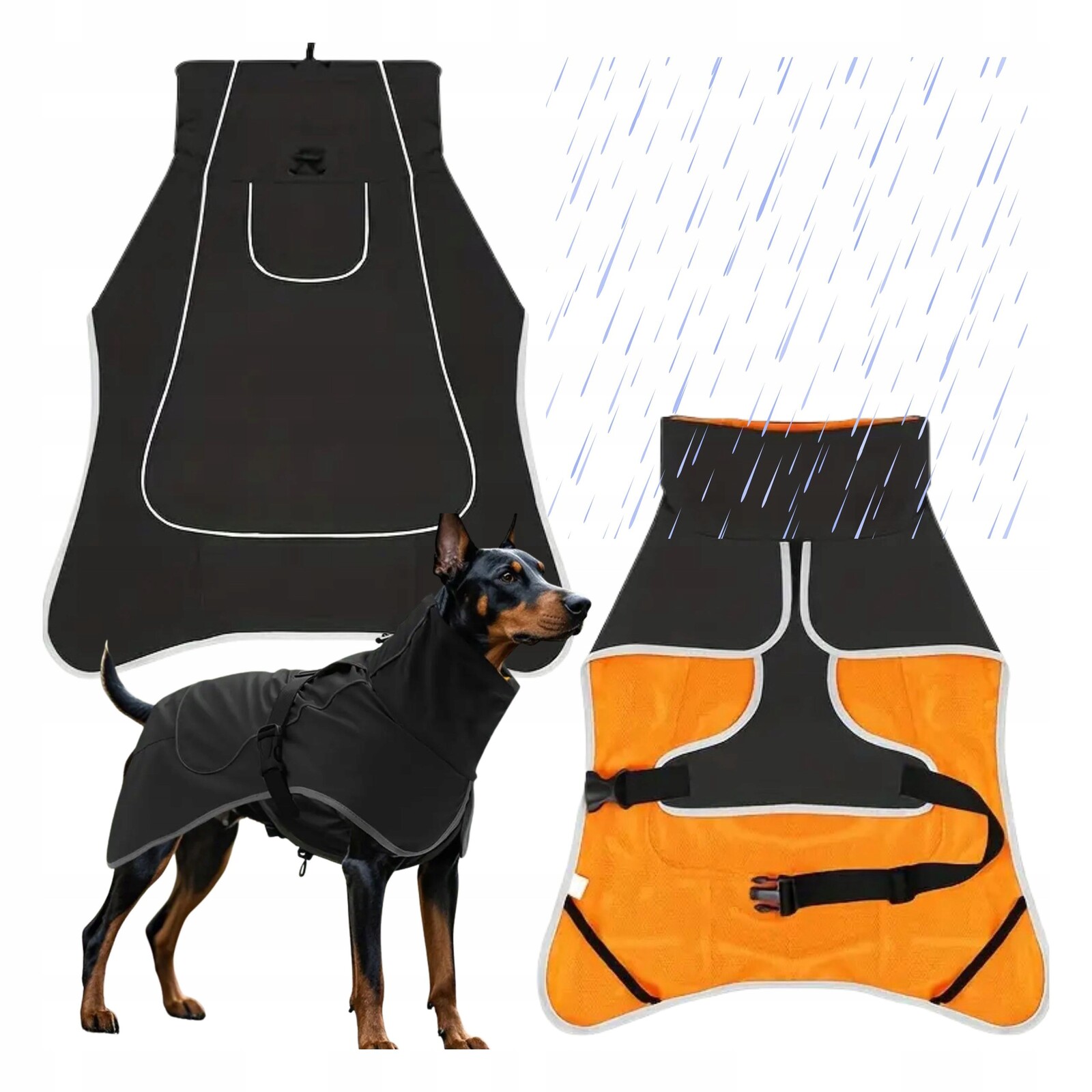 Nepromokavé oblečení pro velkého psa, nepromokavá bunda Do Deště, velikost L