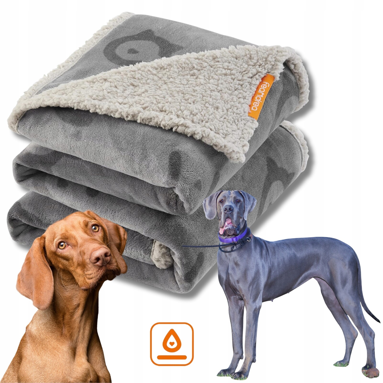 Voděodolná Deka Pro Velkého Psa Feandrea XXL 203 X 152 CM, Fleecová, Praná V Pračce