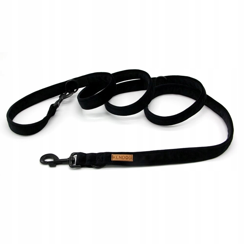 KenDog Vodítko přepínací Velvet Black 300 cm
