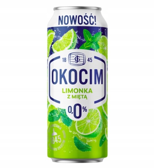 Okocim Limetka s mátou Nealkoholické pivo 24 x 500 ml plechovka