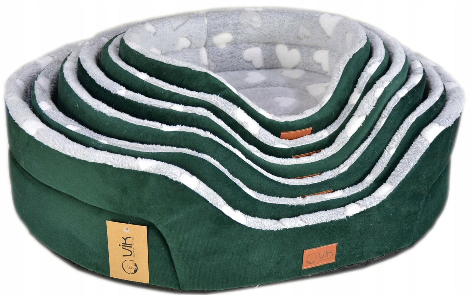 Pelíšek oválné/matrace č. 6 70x60x18 PLYŠ/kosti