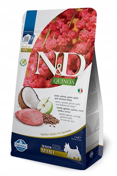 N&d Farmina Quinoa Mini Senior Jehněčí maso 1,5 kg