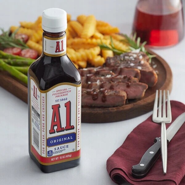 A1 Original Steak Sauce. 425 g Omáčka marináda Usa