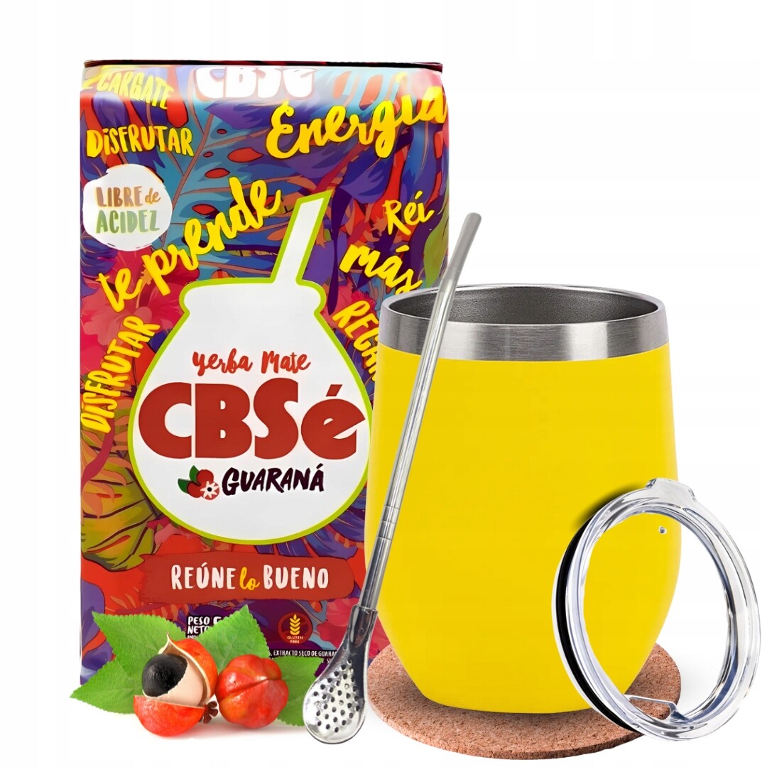 Sada Yerba Mate CBSe Energia Guarana Termohrnek Bombilla