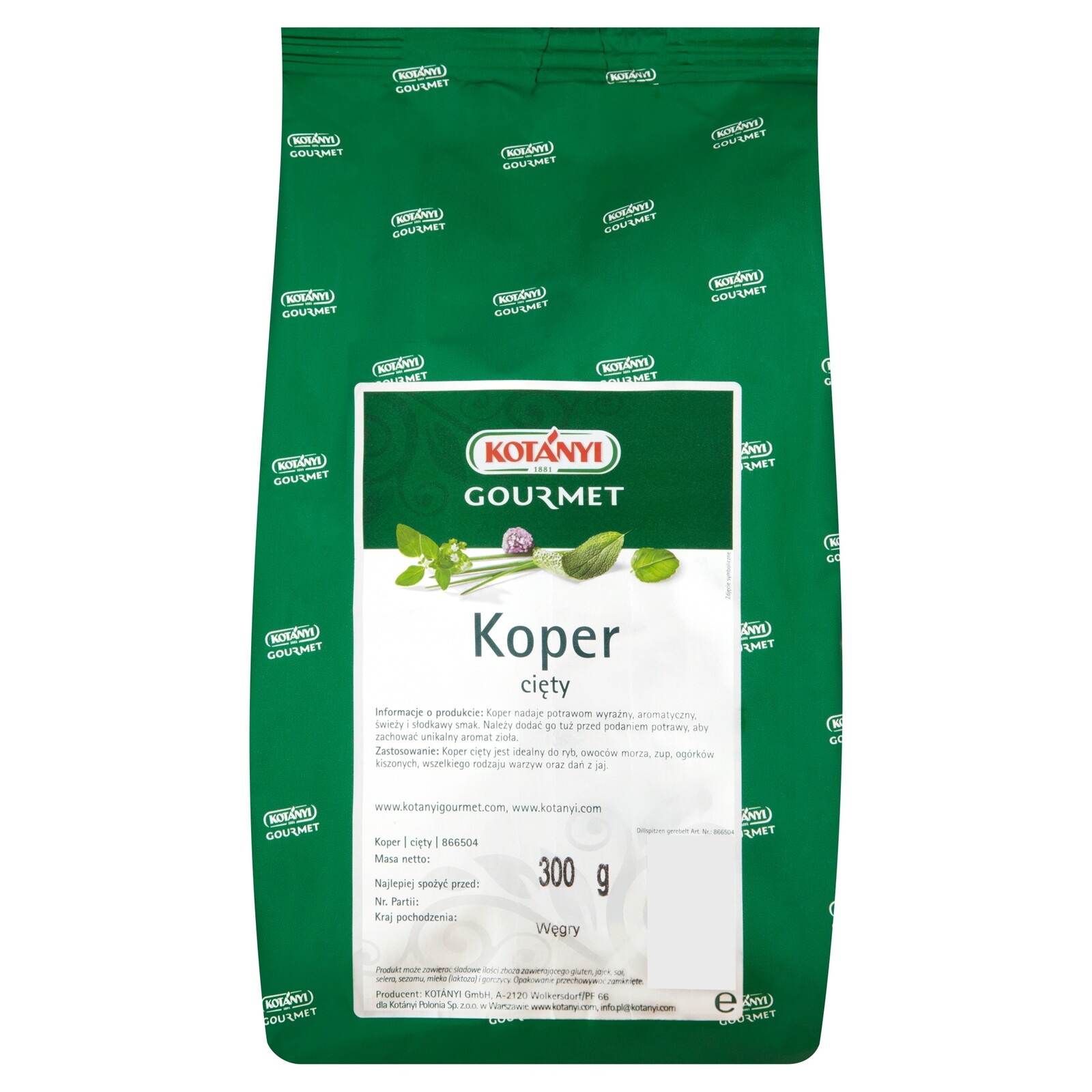 Koper řezaný Kotanyi 300 g